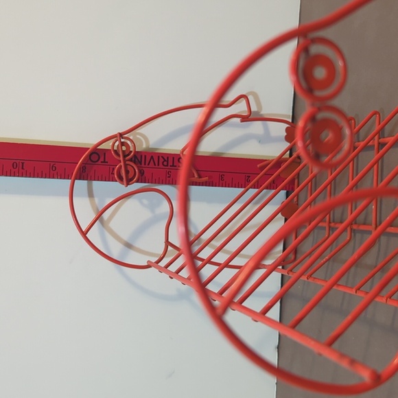 Vintage MCM Wire Elephant Children’s Red Book Magazine Vinyl Rack Storage Holder - Picture 9 of 12